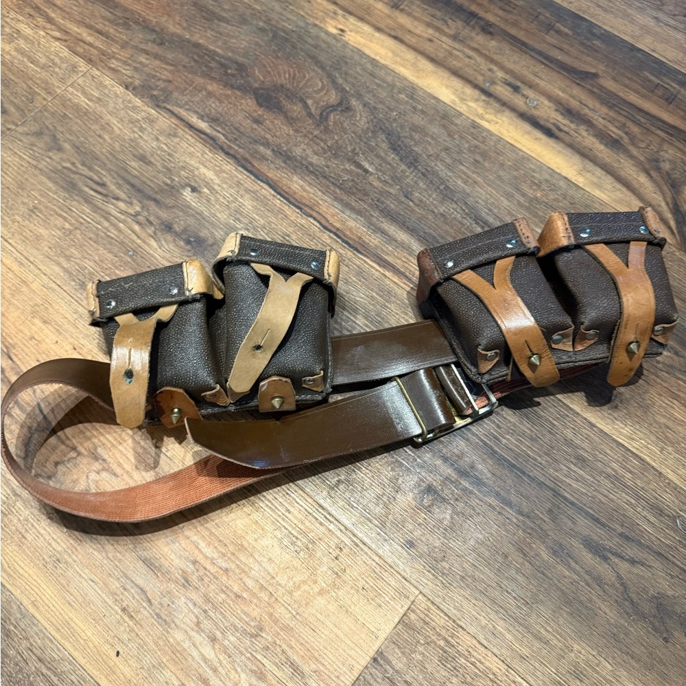 Mosin Nagant Reproduction Ammo Pouches with Belt